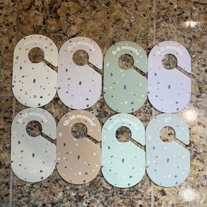 3 Sprouts Infant Baby Closet Organization Clothing Dividers Newborn 2T Terrazzo